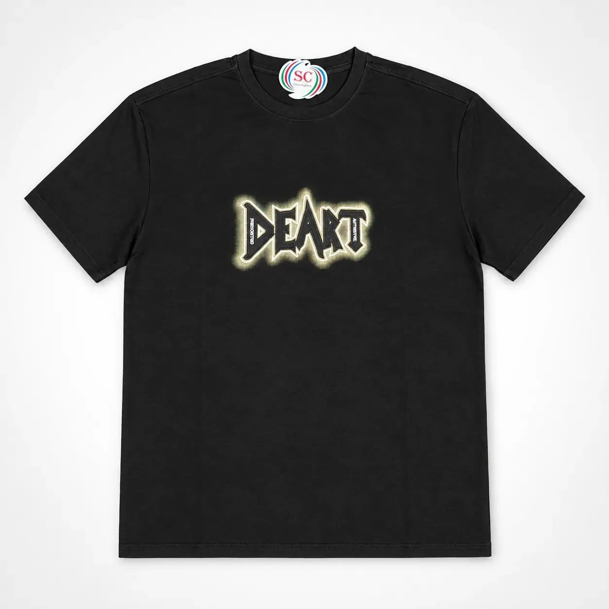 Half Sleeve T-shirt – SC White DEART Graphic T-Shirt thumbnail 2