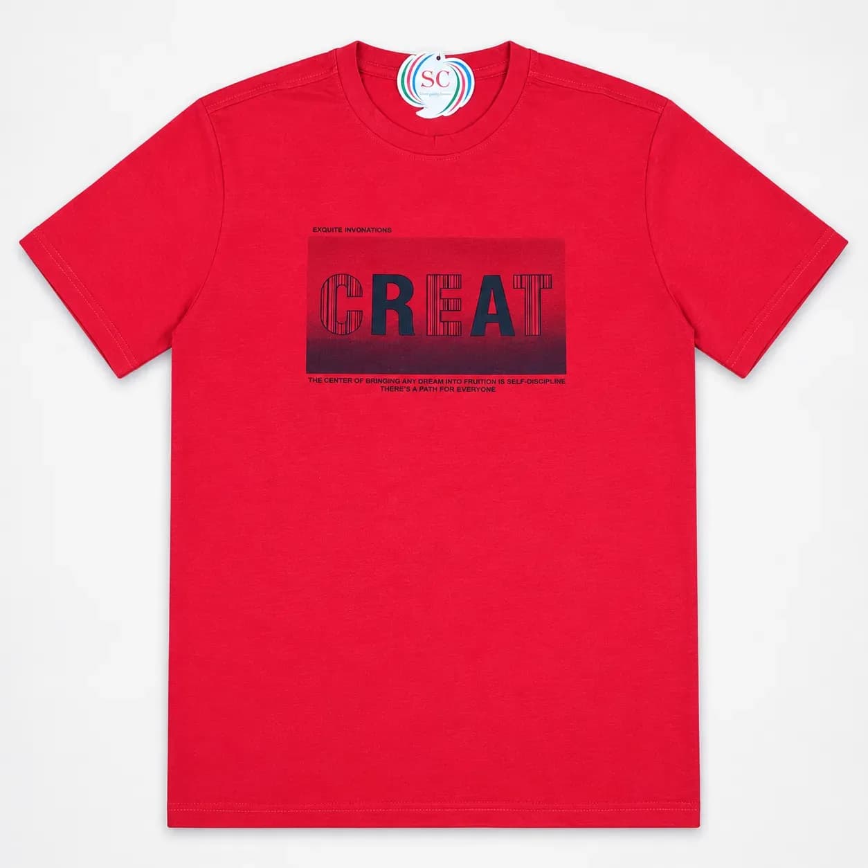 Half Sleeve T-shirt – SC Red CREAT Graphic T-shirt thumbnail 2