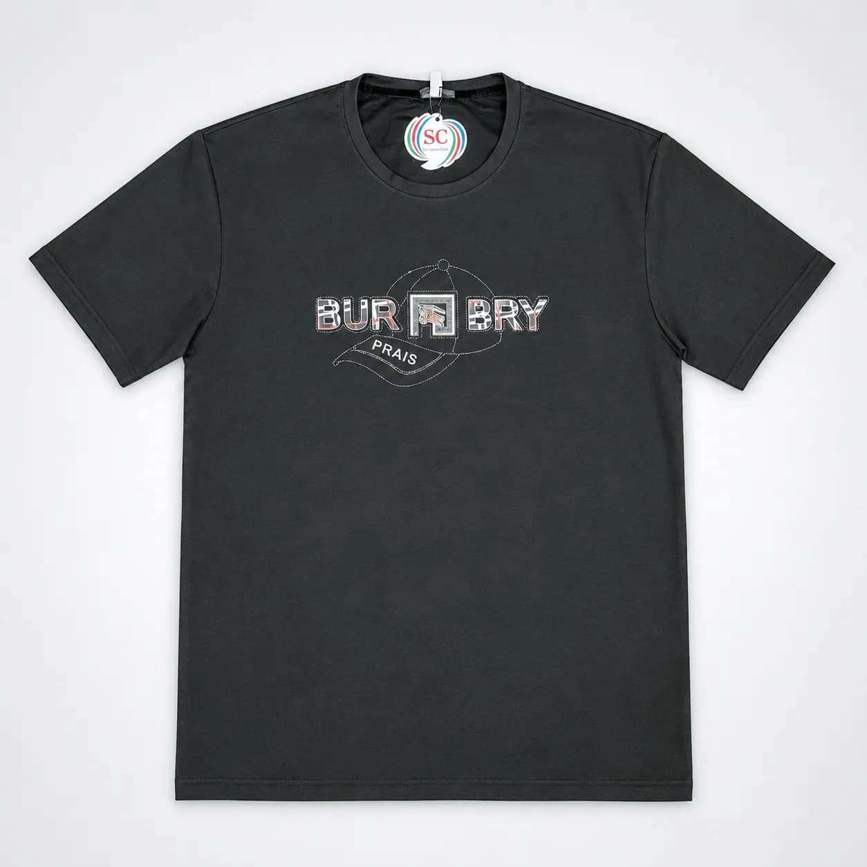 Half Sleeve T-Shirt    Black Graphic Print Casual T-shirt