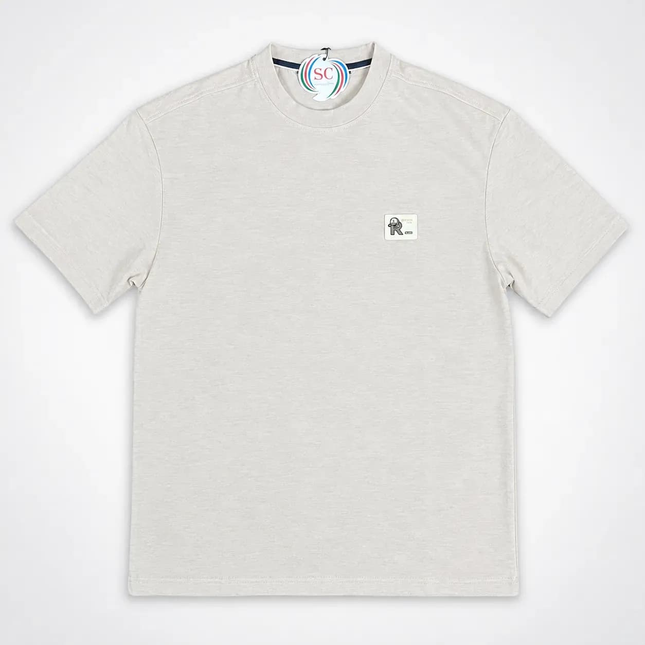 T-Shirt   Charcoal Black Minimal Badge T-shirt thumbnail 3