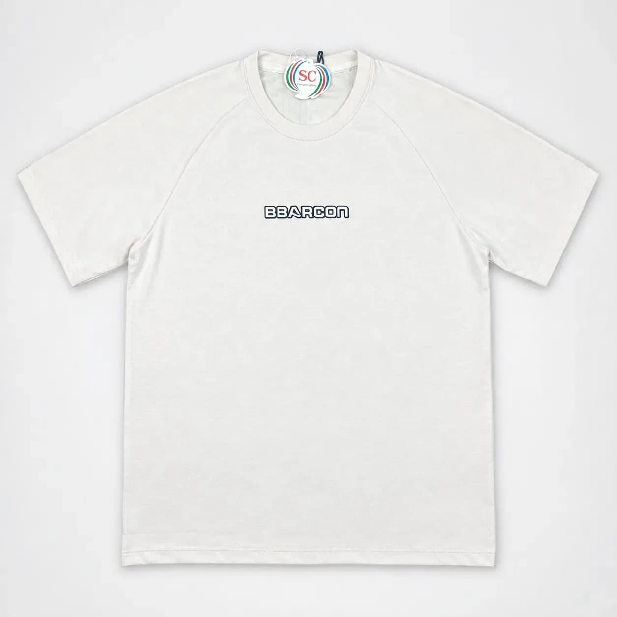 Drop Shoulder  T-Shirt     Black BBARCON Logo Casual Tee thumbnail 3