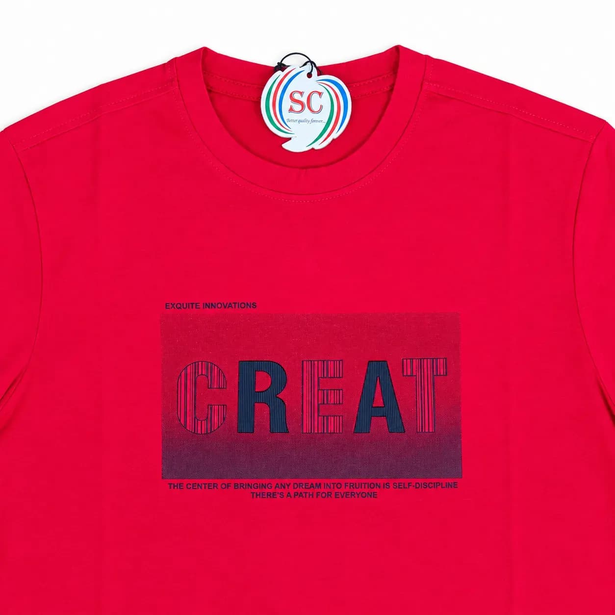 Half Sleeve T-shirt – SC Red CREAT Graphic T-shirt thumbnail 3