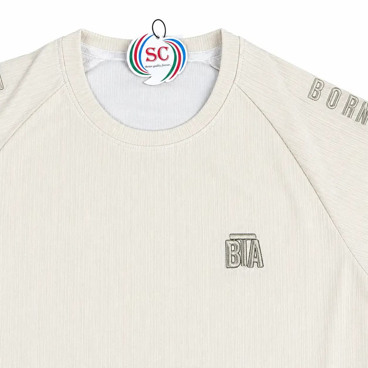 Half Sleeve T-shirt     Olive Ribbed Born Again T-shirt thumbnail 5