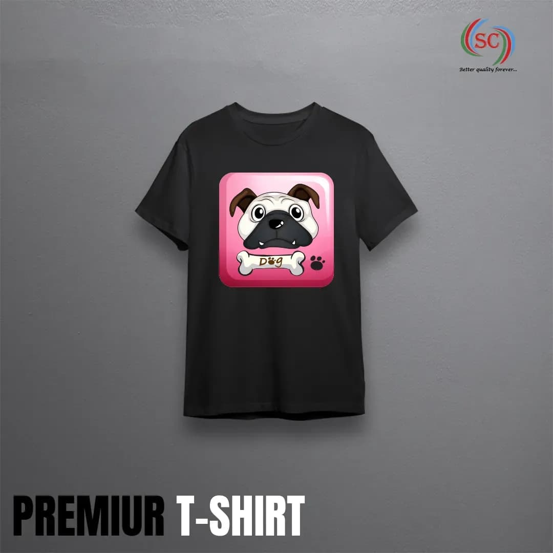 Premium Solid Black Cotton T-Shirt – Men's Everyday Casual Wear