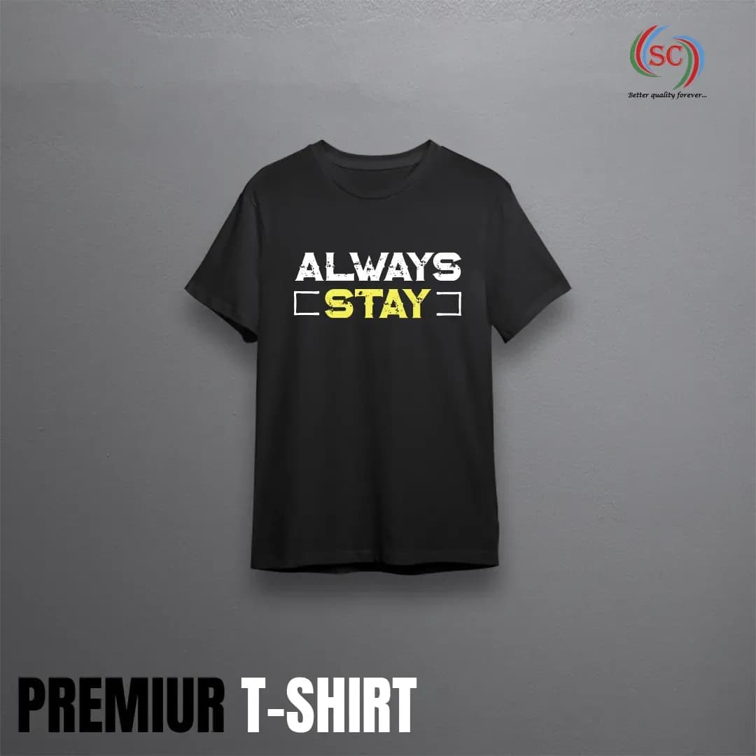 Men's Essential Black Cotton T-Shirt – Premium Everyday Casual Wear